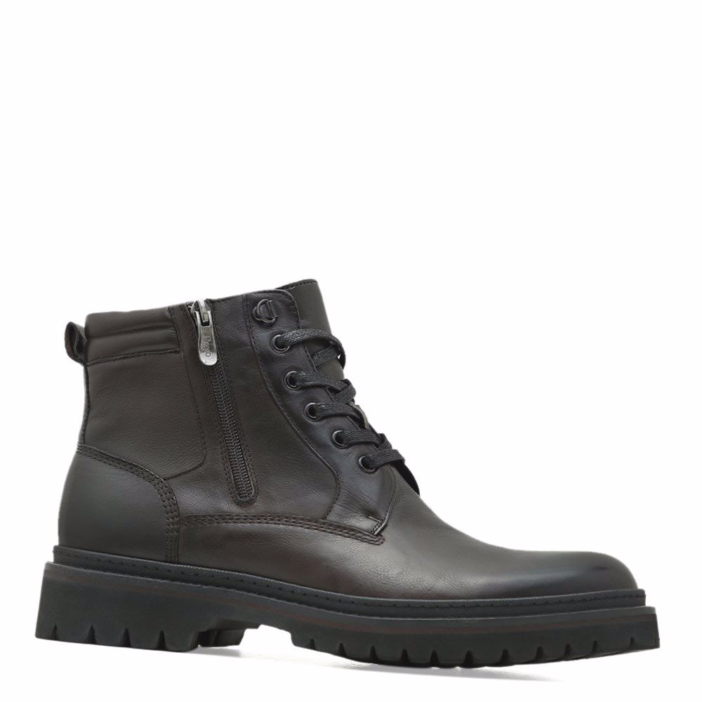 Ботинки повседневные зимние, Коричневый 
Ботинки повседневные зимние, Коричневый