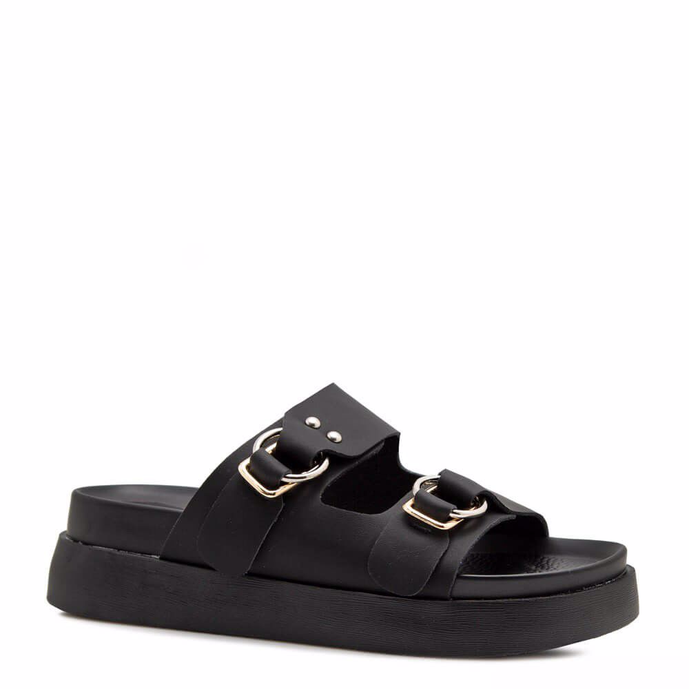 Шльопанці на низькому ходу prego, Чорний