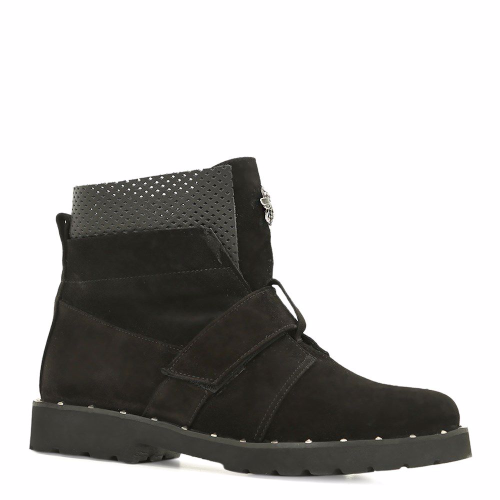 Ботинки осенние на низком ходу, Черный 
Ботинки осенние на низком ходу, Черный