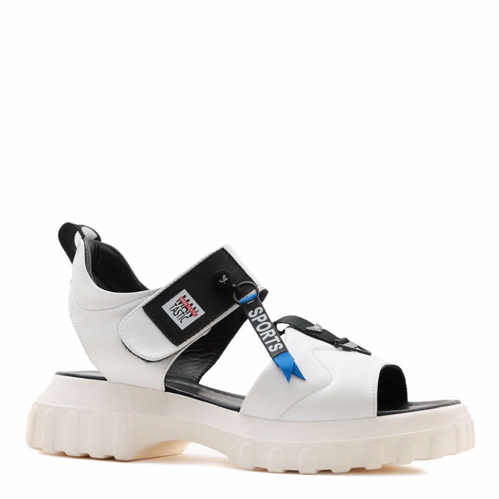 Босоніжки на низькому ходу prego, Білий 
Босоніжки на низькому ходу prego, Білий