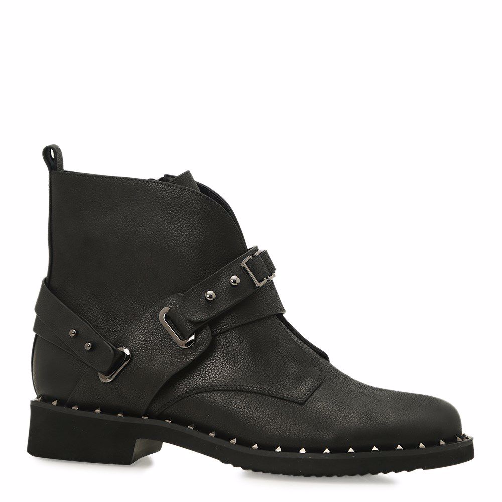 Ботинки весенние на низком ходу, Чорний 
Ботинки весенние на низком ходу, Чорний