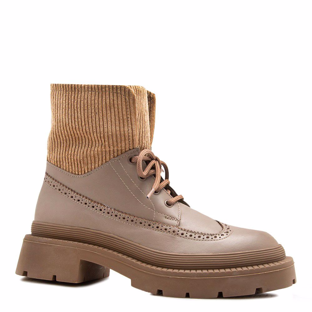 Черевики осінні на низькому ходу prego, Бежевий 
Черевики осінні на низькому ходу prego, Бежевий