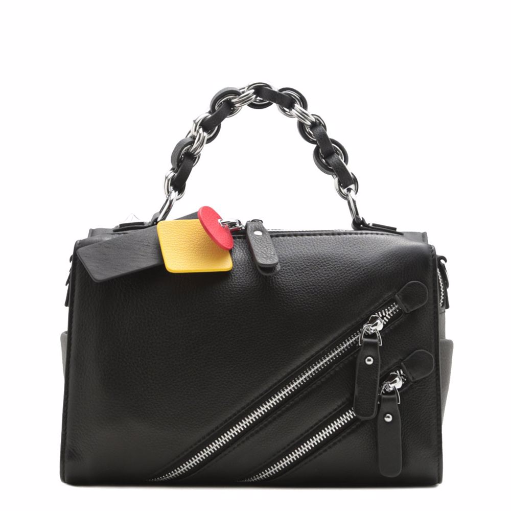 Сумка з натуральної шкіри, Чорний 
Сумка з натуральної шкіри, Чорний