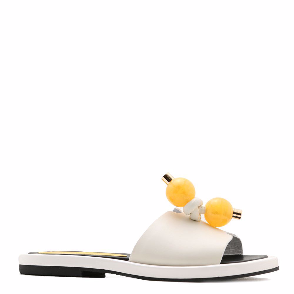 Шлепанцы на низком ходу, Кремовый
Шлепанцы на низком ходу, Кремовый