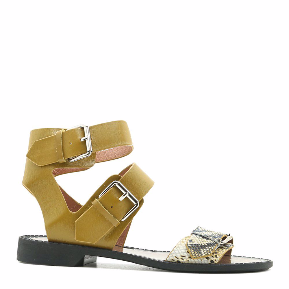 Босоножки на низком ходу, Оливковый
Босоножки на низком ходу, Оливковый