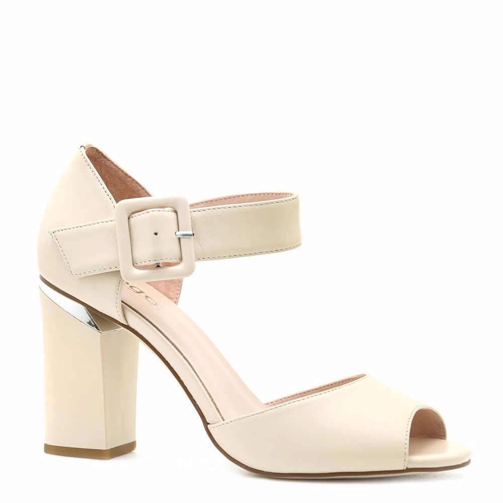 Босоножки на каблуке, Бежевый
Босоножки на каблуке, Бежевый