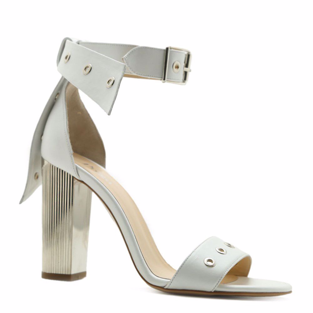 Босоножки на каблуке, Белый 
Босоножки на каблуке, Белый
