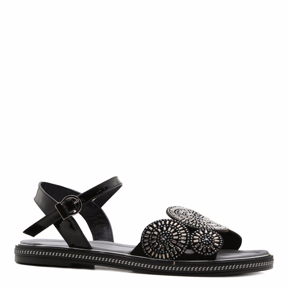 Босоніжки на низькому ходу, Чорний
Босоніжки на низькому ходу, Чорний