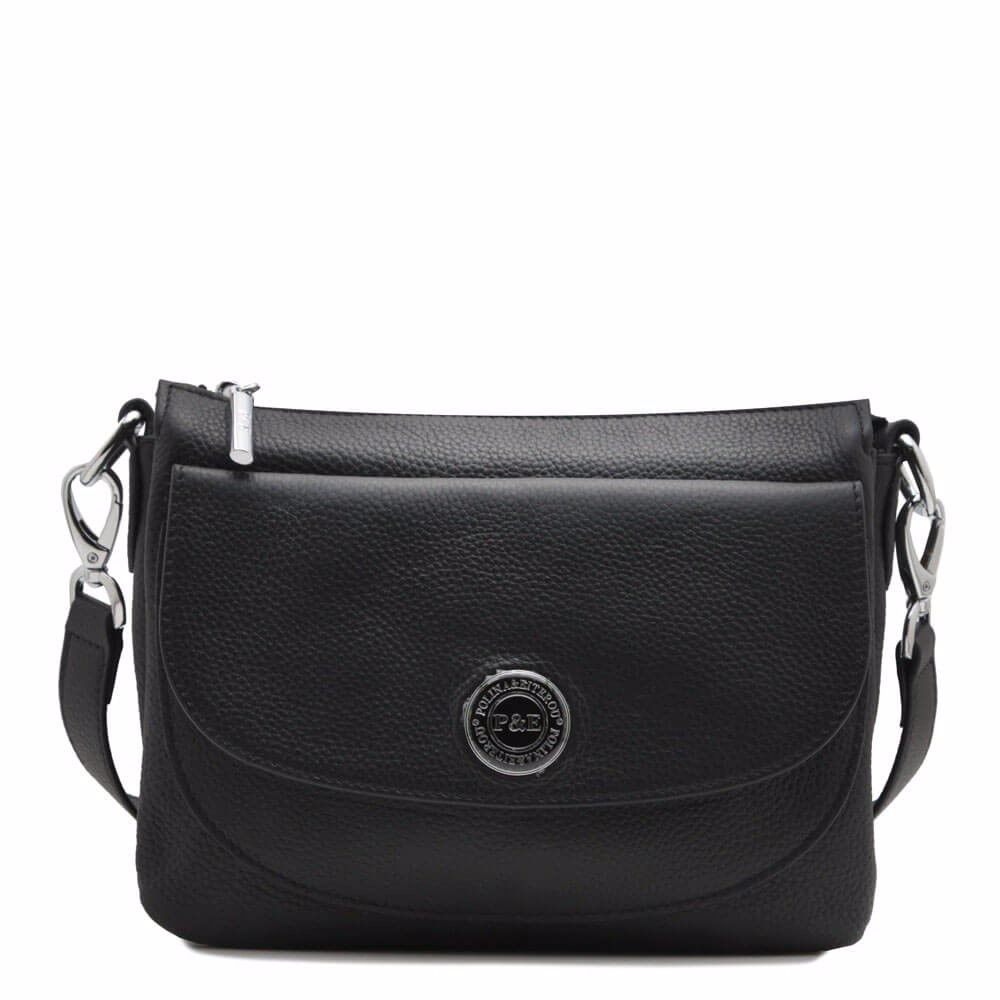 Сумка-почтальонка, Чорний 
Сумка-почтальонка, Чорний