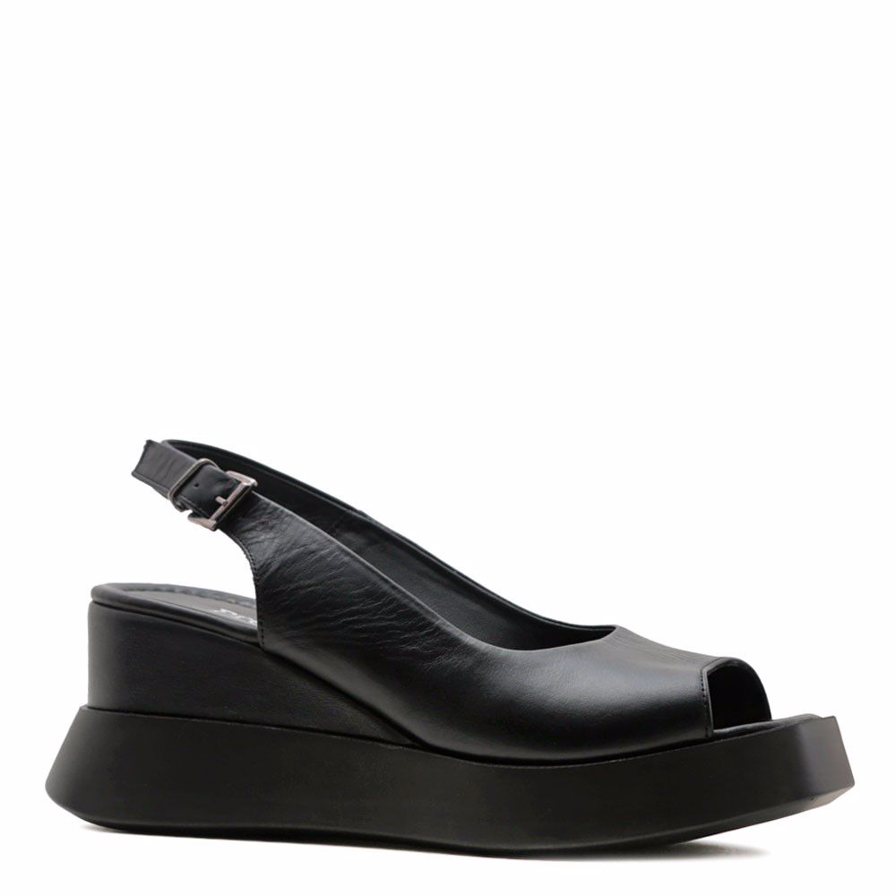 Босоніжки на танкетці prego, Чорний
Босоніжки на танкетці prego, Чорний