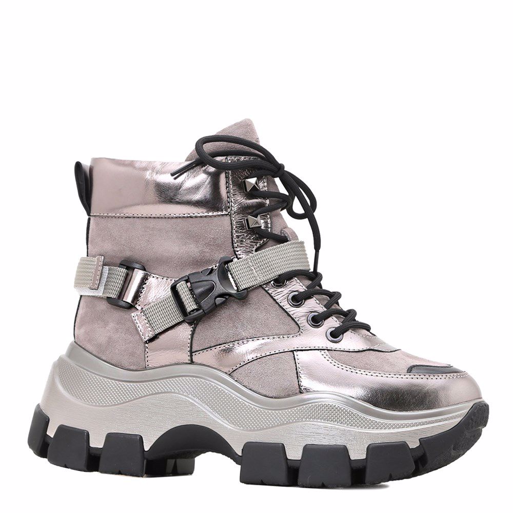 Черевики зимові на платформі, Сірий
Черевики зимові на платформі, Сірий