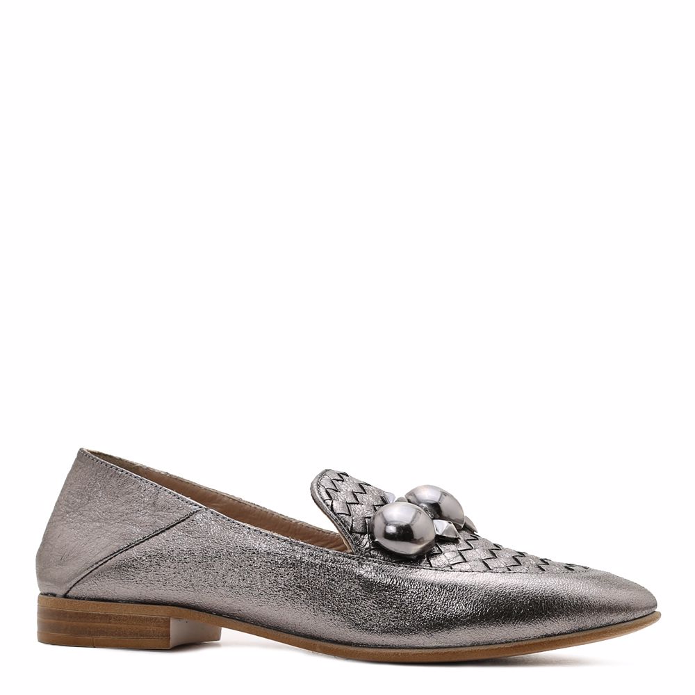 Туфлі на низькому ходу, Срібло 
Туфлі на низькому ходу, Срібло