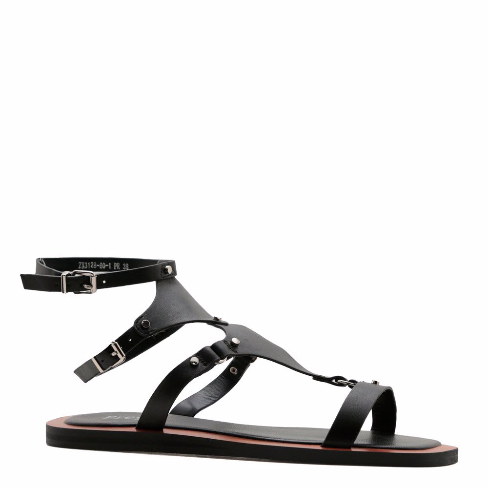 Босоніжки на низькому ходу prego, Чорний
Босоніжки на низькому ходу prego, Чорний