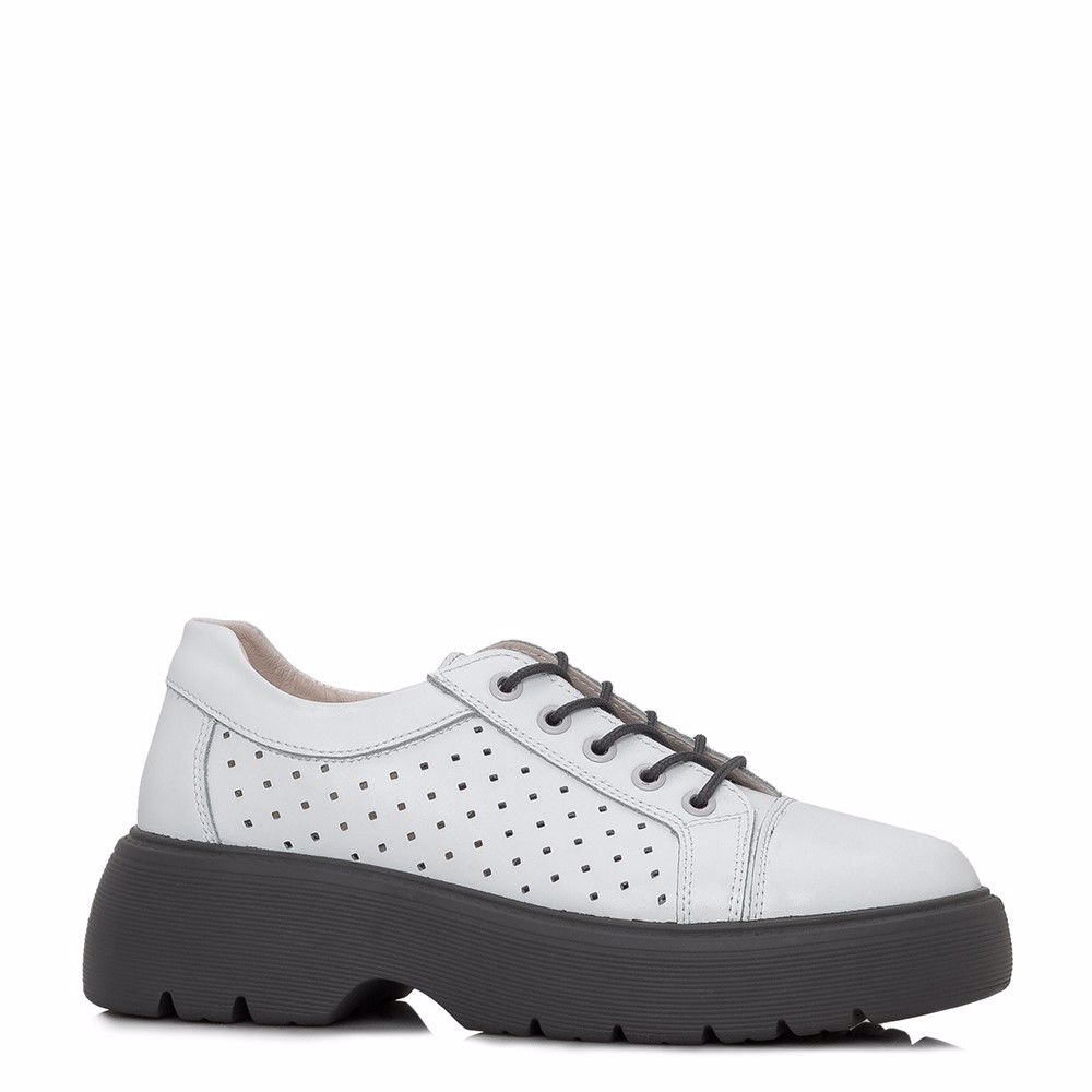 Туфли с перфорацией, Білий
Туфли с перфорацией, Білий