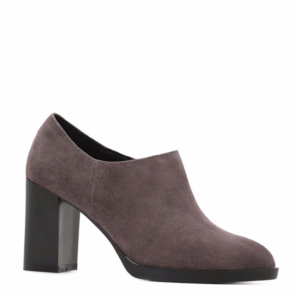 Ботильони на підборах, Коричневий
Ботильони на підборах, Коричневий