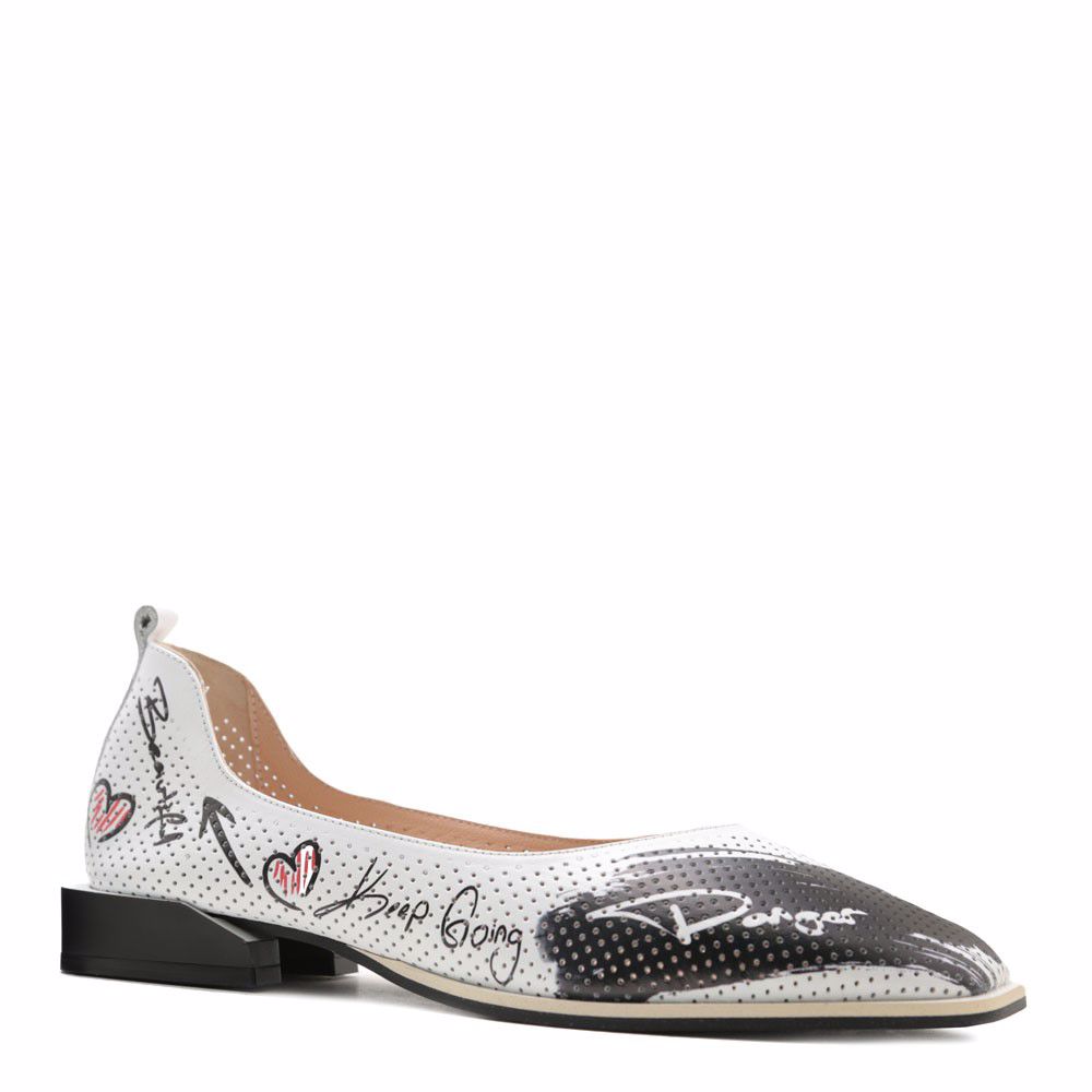 Туфлі з перфорацією prego, Білий
Туфлі з перфорацією prego, Білий