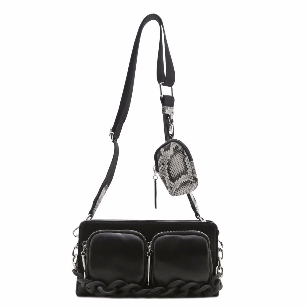 Сумка-почтальонка, Чорний
Сумка-почтальонка, Чорний