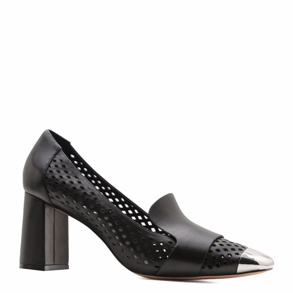 Туфлі з перфорацією prego, Чорний 
Туфлі з перфорацією prego, Чорний