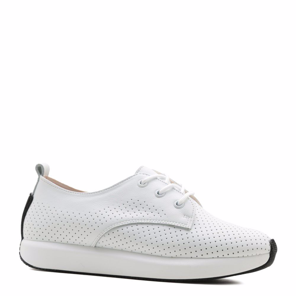 Туфлі з перфорацією prego, Білий 
Туфлі з перфорацією prego, Білий