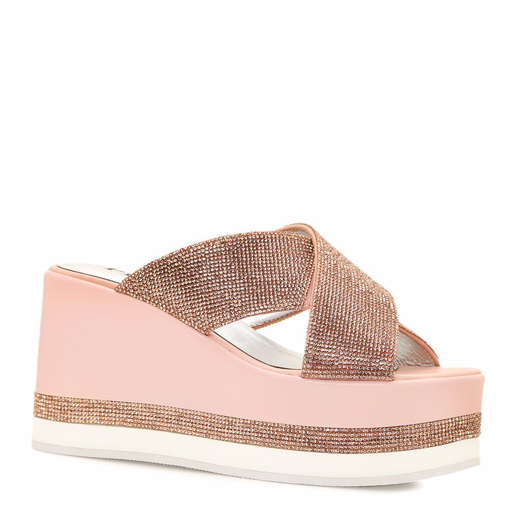 Шлепанцы на платформе, Рожевий
Шлепанцы на платформе, Рожевий