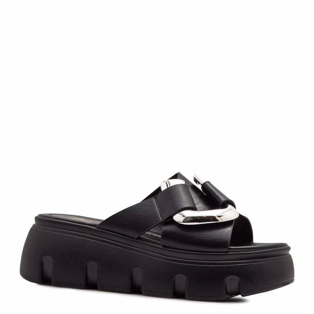 Шльопанці на платформі prego, Чорний
Шльопанці на платформі prego, Чорний