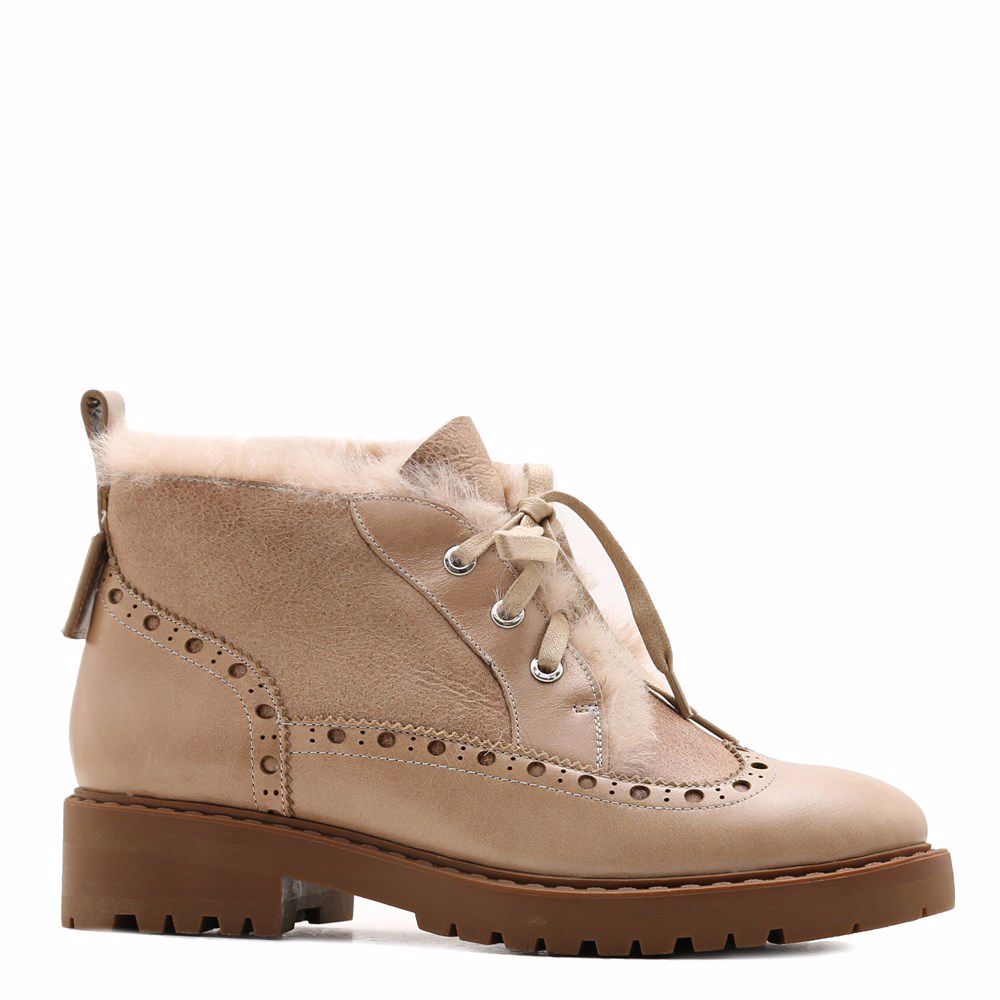 Черевики зимові на низькому ходу, Бежевий
Черевики зимові на низькому ходу, Бежевий