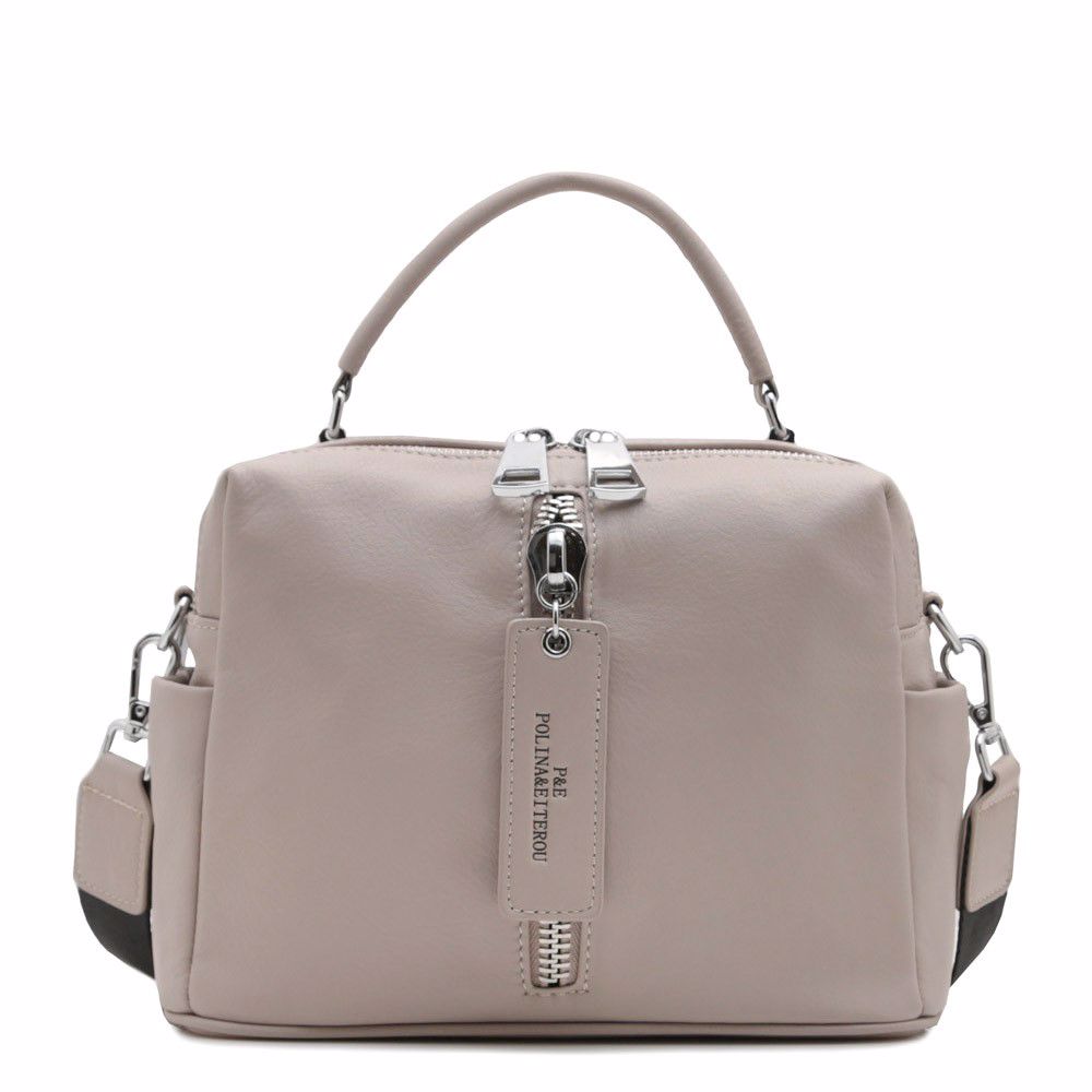 Сумка з натуральної шкіри, Сірий 
Сумка з натуральної шкіри, Сірий