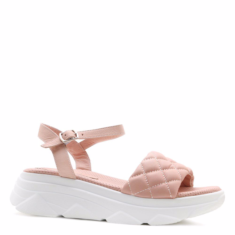 Босоніжки на платформі prego, Рожевий 
Босоніжки на платформі prego, Рожевий