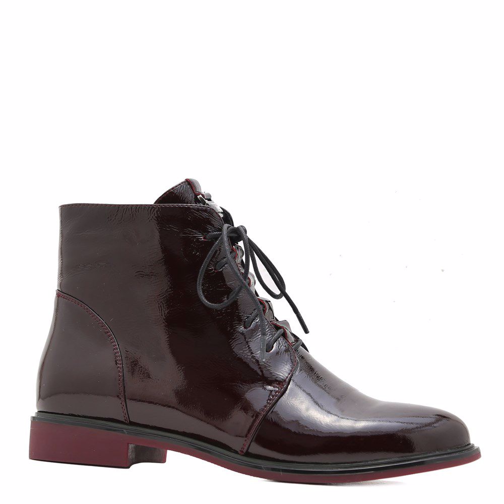 Ботинки осенние на низком ходу, Бордовий
Ботинки осенние на низком ходу, Бордовий