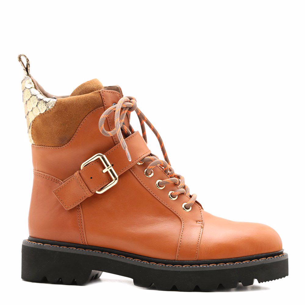 Черевики зимові на низькому ходу prego, Рудий 
Черевики зимові на низькому ходу prego, Рудий