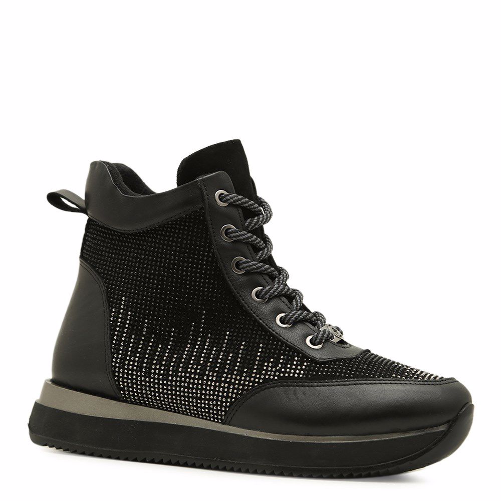 Ботинки осенние на танкетке, Чорний
Ботинки осенние на танкетке, Чорний