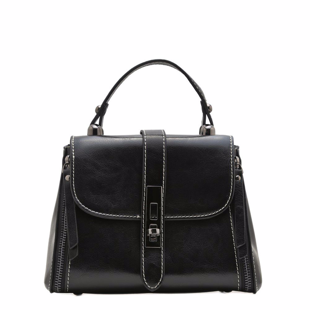 Сумка з натуральної шкіри, Чорний
Сумка з натуральної шкіри, Чорний