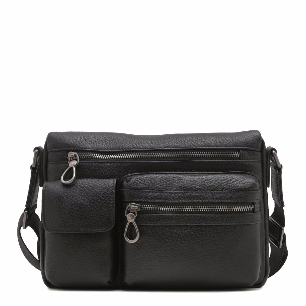 Сумка чоловіча з натуральної шкіри, Чорний
Сумка чоловіча з натуральної шкіри, Чорний