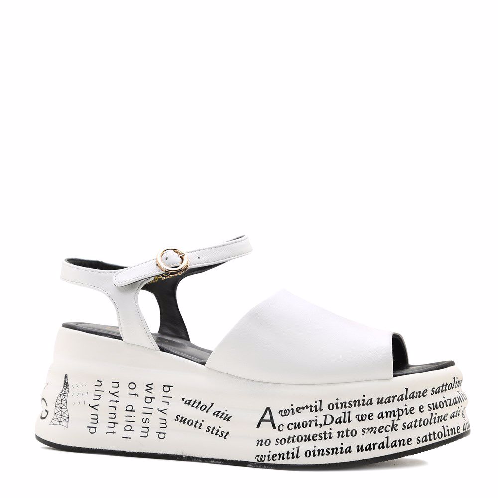 Босоніжки на платформі prego, Білий
Босоніжки на платформі prego, Білий