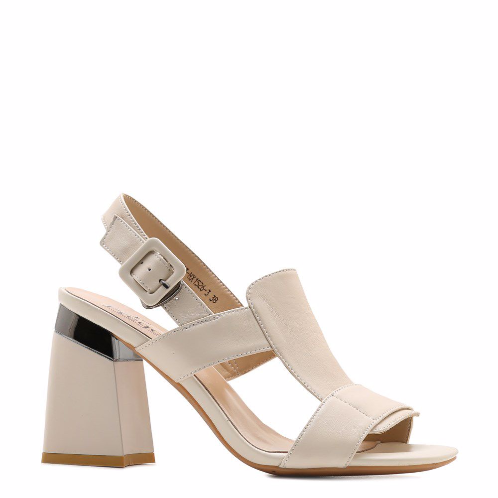 Босоніжки на підборах, Бежевий
Босоніжки на підборах, Бежевий