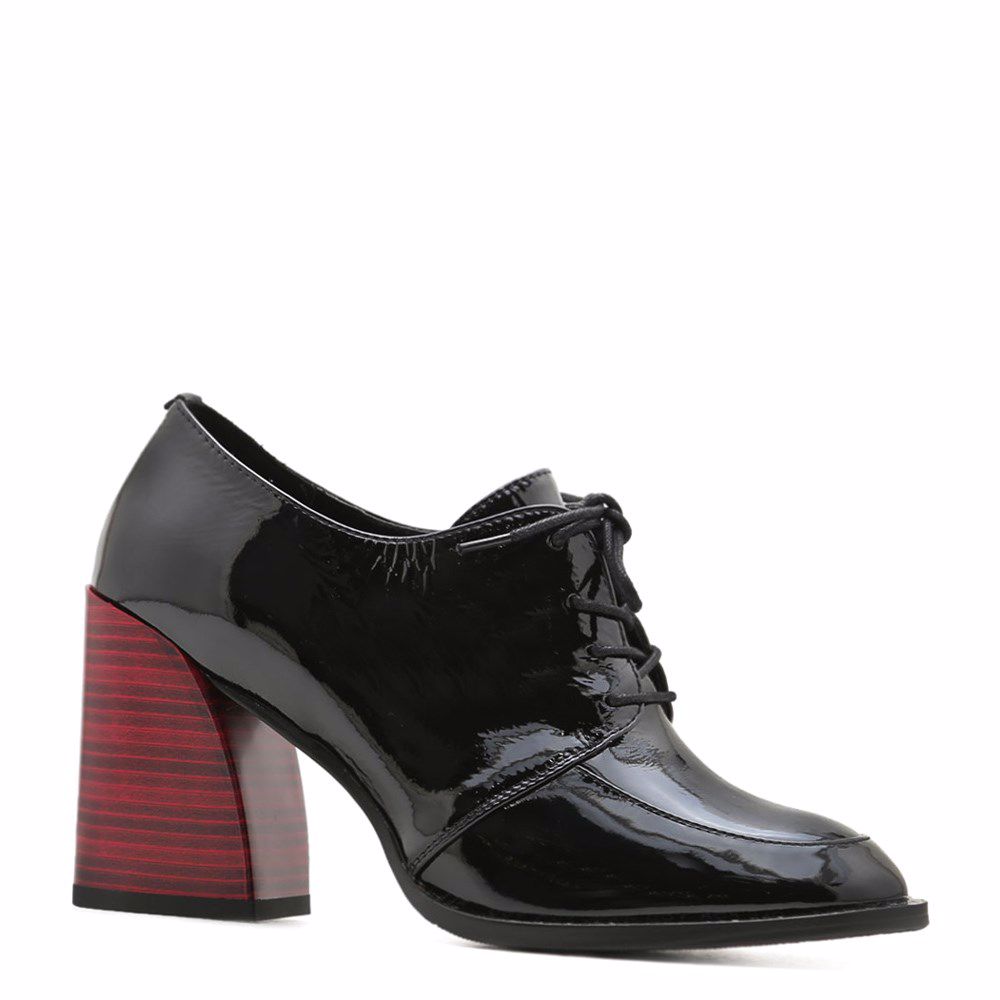 Ботильоны на каблуке, Чорний 
Ботильоны на каблуке, Чорний