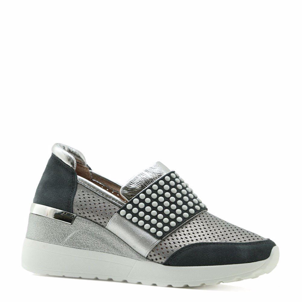 Туфли с перфорацией, Сірий
Туфли с перфорацией, Сірий