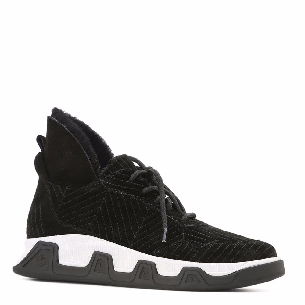 Черевики зимові на низькому ходу, Чорний 
Черевики зимові на низькому ходу, Чорний