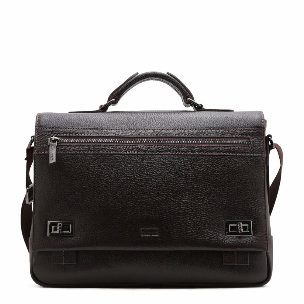 Портфель мужской из натуральной кожи, Коричневый 
Портфель мужской из натуральной кожи, Коричневый