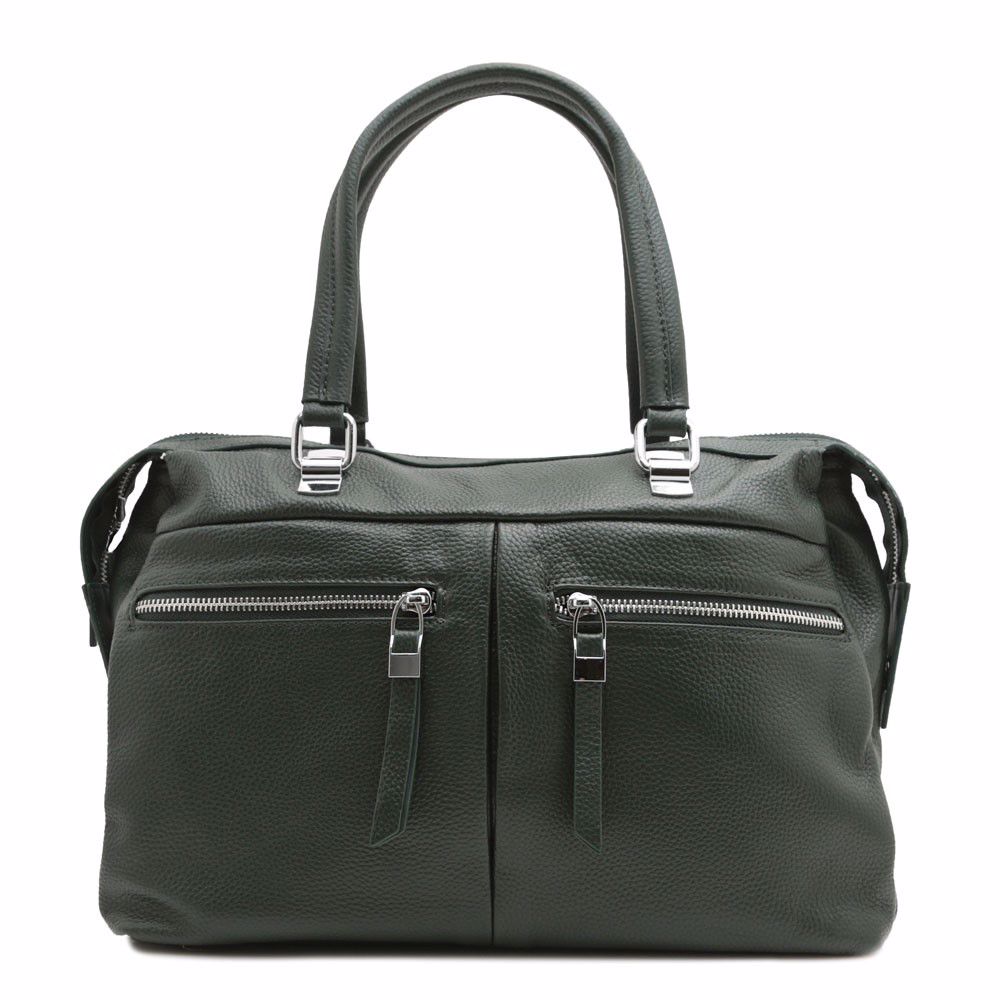 Сумка з натуральної шкіри, Зелений 
Сумка з натуральної шкіри, Зелений