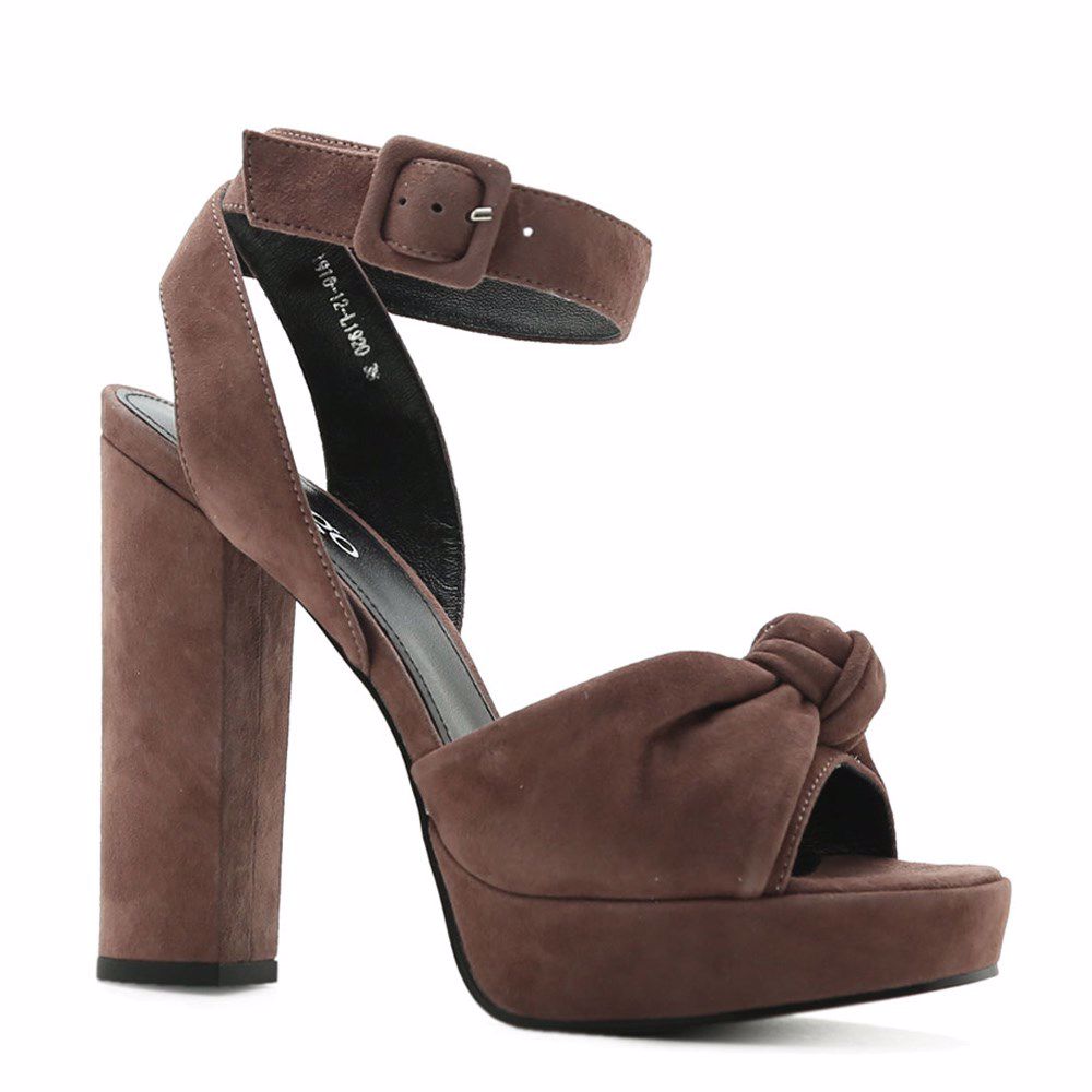 Босоножки на каблуке, Коричневый
Босоножки на каблуке, Коричневый