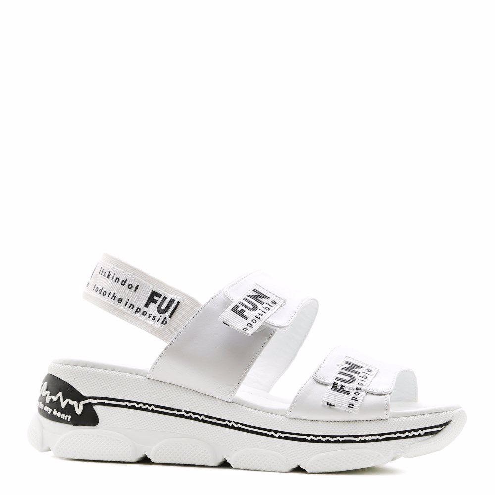 Босоніжки на платформі, Білий 
Босоніжки на платформі, Білий