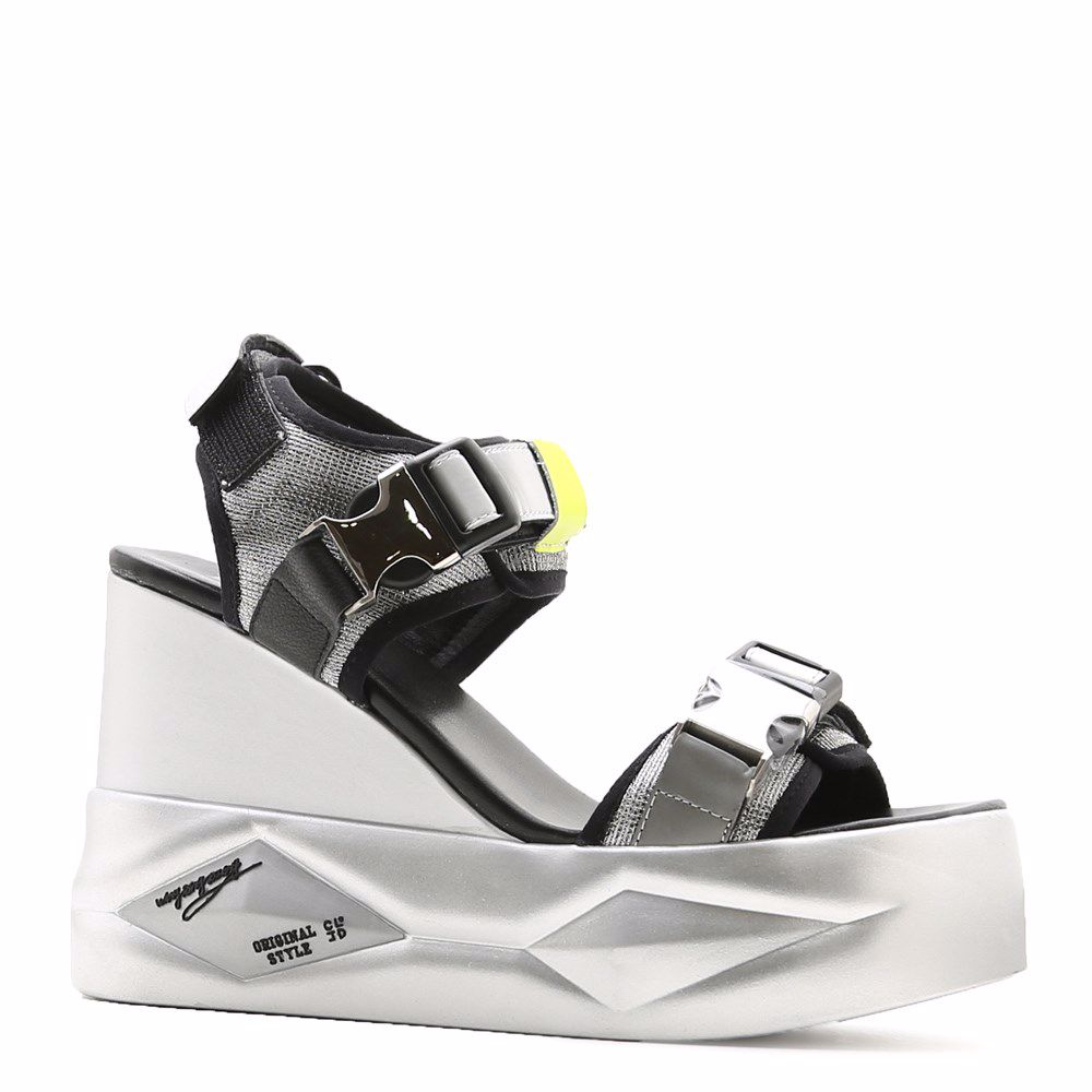 Босоніжки на платформі, Срібло
Босоніжки на платформі, Срібло