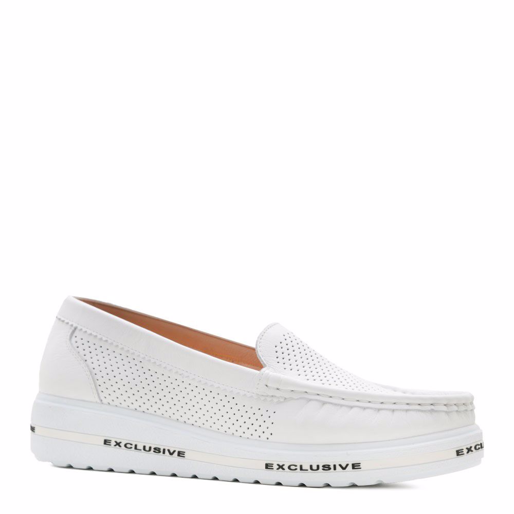 Туфлі з перфорацією prego, Білий
Туфлі з перфорацією prego, Білий