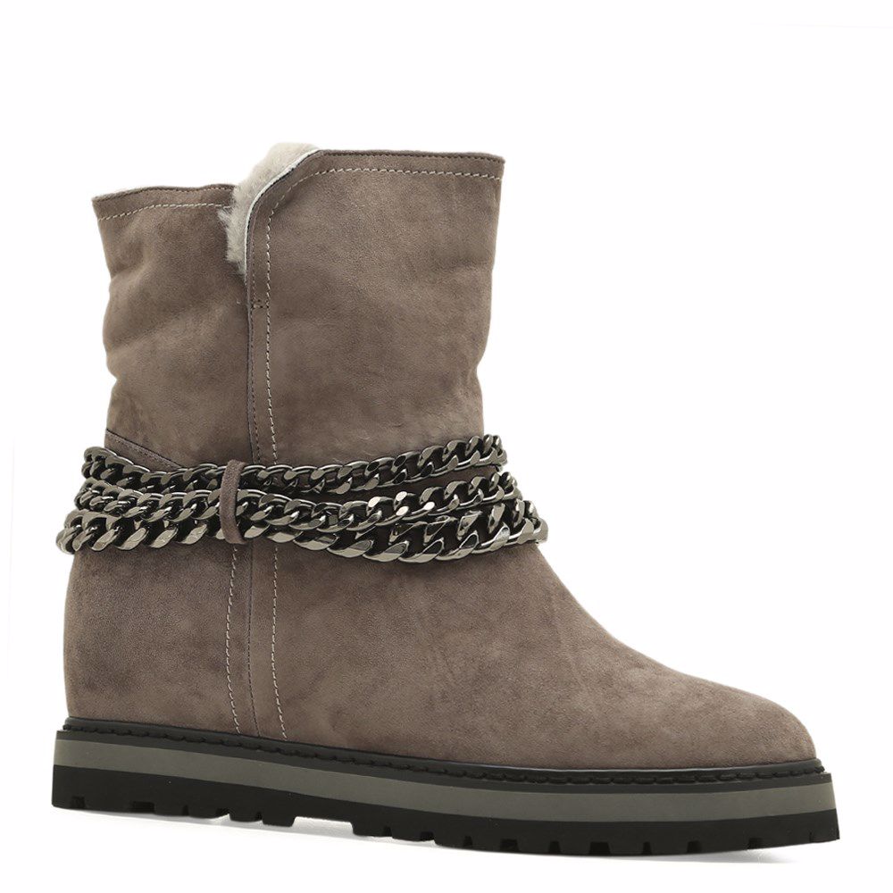 Ботинки зимние на танкетке, Сірий
Ботинки зимние на танкетке, Сірий