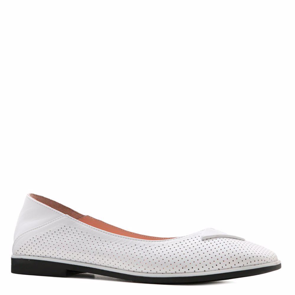 Туфлі з перфорацією prego, Білий 
Туфлі з перфорацією prego, Білий