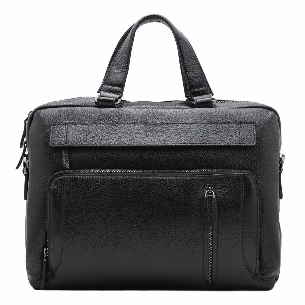 Портфель чоловічий з натуральної шкіри, Чорний
Портфель чоловічий з натуральної шкіри, Чорний