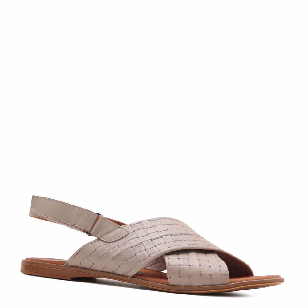 Босоніжки на низькому ходу prego, Бежевий 
Босоніжки на низькому ходу prego, Бежевий