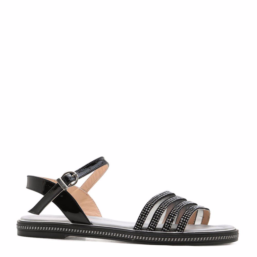 Босоніжки на низькому ходу, Чорний
Босоніжки на низькому ходу, Чорний