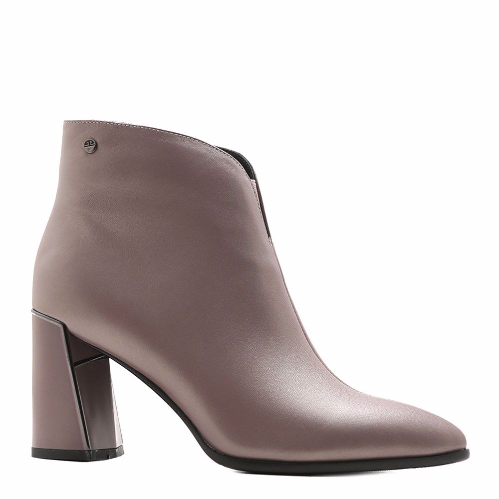 Ботинки весенние на каблуке, Фіолетовий 
Ботинки весенние на каблуке, Фіолетовий